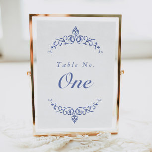 AURELIA Chinoiserie Victorian Table Number Card