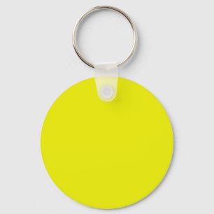 Aureolin (solid color)  key ring