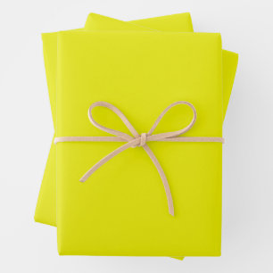 Aureolin (solid color)  wrapping paper sheet