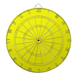 Aureolin (solid colour)  dartboard