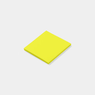 Aureolin (solid colour) post-it notes