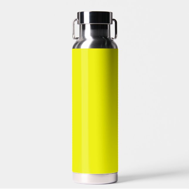 Aureolin (solid colour)  water bottle (Front)
