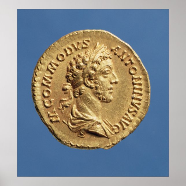 Aureus  bust of Commodus Poster (Front)