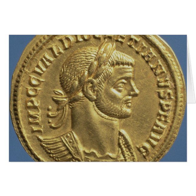 Aureus  of Diocletian  cuirassed (Front Horizontal)
