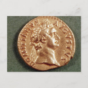 Aureus of Domitian Postcard