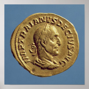 Aureus  of Trajan Decius Poster
