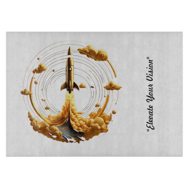 "Auric Space Odyssey" Cutting Board (Front)