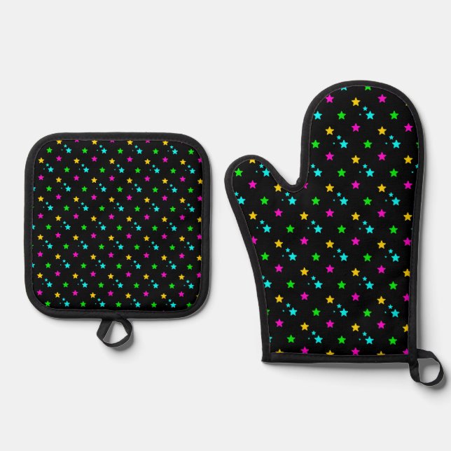 Aurigids Oven Mitt & Pot Holder Set (Front)