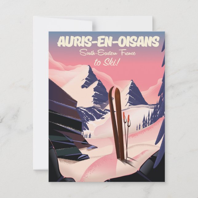 AURIS-EN-OISANS France ski poster (Front)