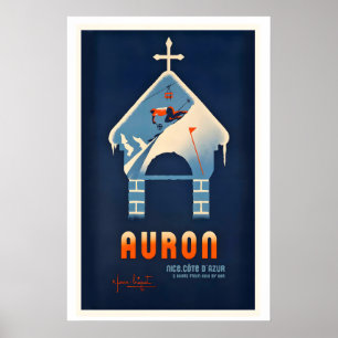 Auron Nice Cote d’Azur France 2 Hours From Nice by Poster