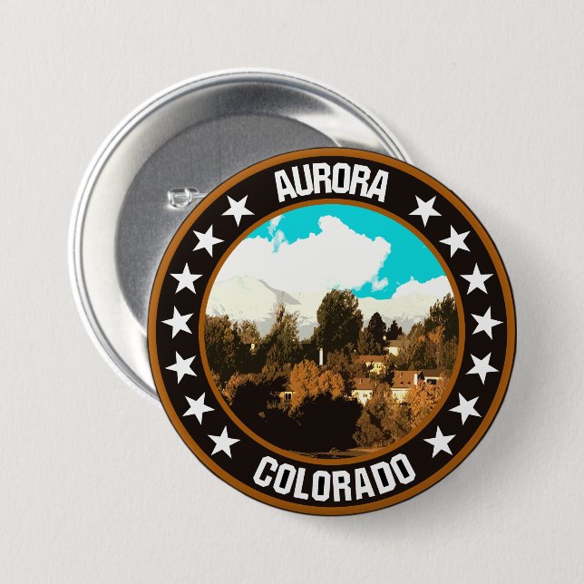 Aurora                                             7.5 cm round badge (Front & Back)