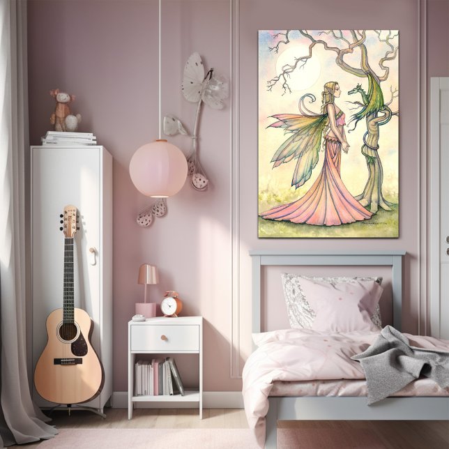 Aurora and the Dragon Fairy Art by Molly Harrison Poster (Creator Uploaded)
