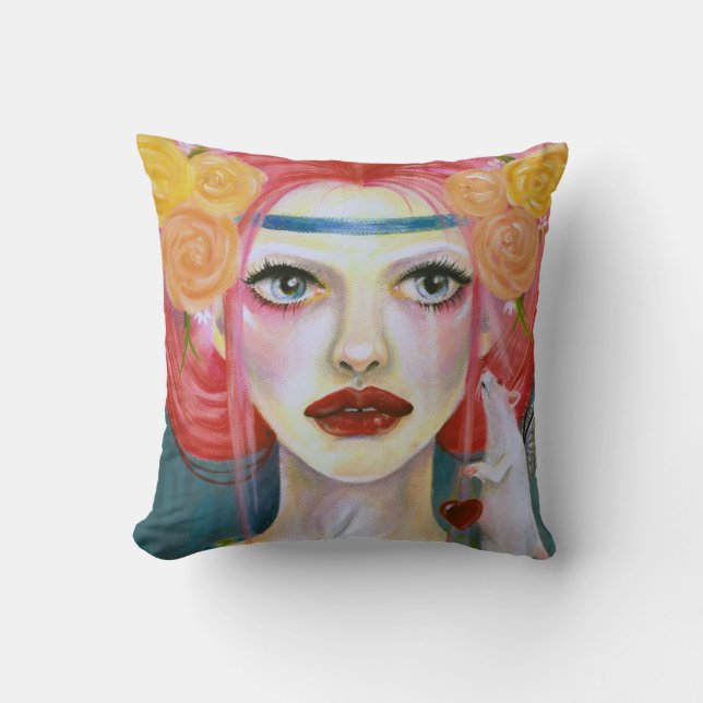 Aurora and the little love rat pillow (Front)