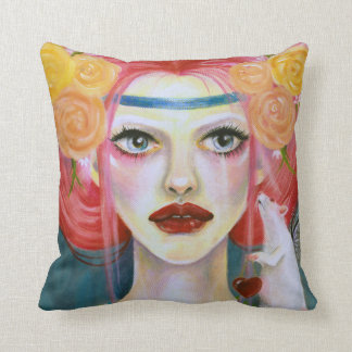 Aurora and the little love rat pillow