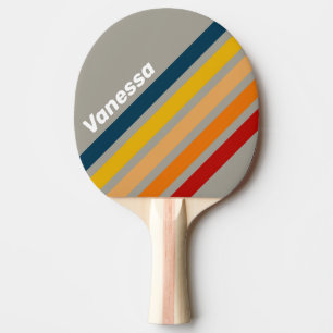 Aurora Arcade Angled Striping with Name Ping Pong Paddle