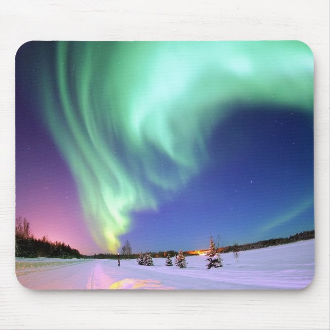 Aurora at Bear Lake. Mouse Mat (Front)