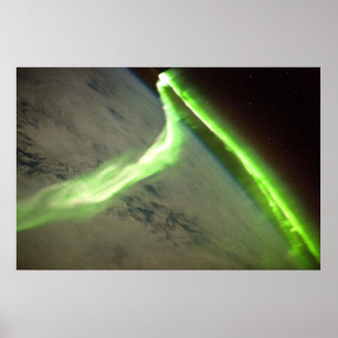 Aurora Australis From Space Poster