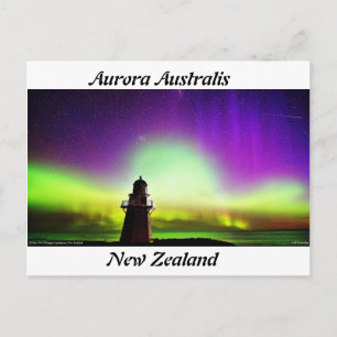 Aurora Australis New Zealand Postcard