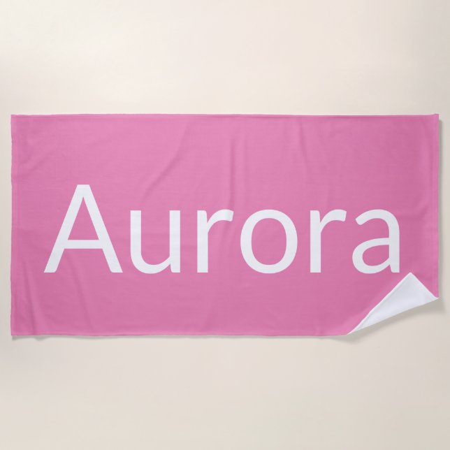 Aurora Beach Towel (Front)