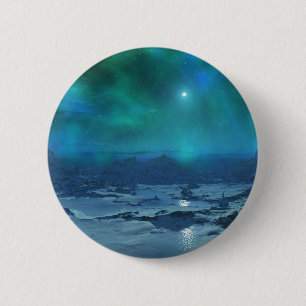 Aurora Borealis 6 Cm Round Badge