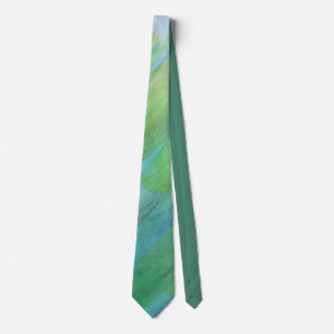 Aurora Borealis abstract watercolor Tie