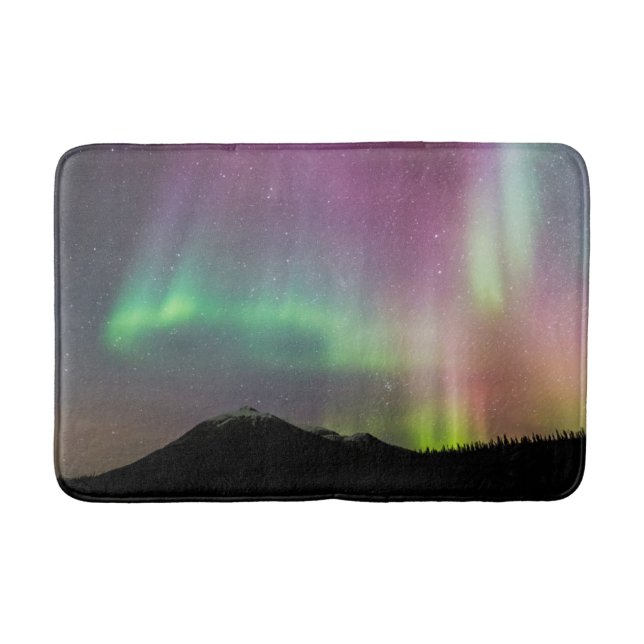 Aurora Borealis | Alaska Brooks Range, Alaska Bath Mat (Front)