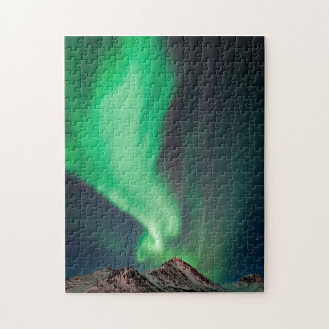 Aurora Borealis | Anchorage, Alaska Jigsaw Puzzle (Vertical)