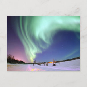 Aurora Borealis, Arctic Circle Postcard