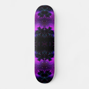 Aurora Borealis at Midnight Fractal Abstract Skateboard