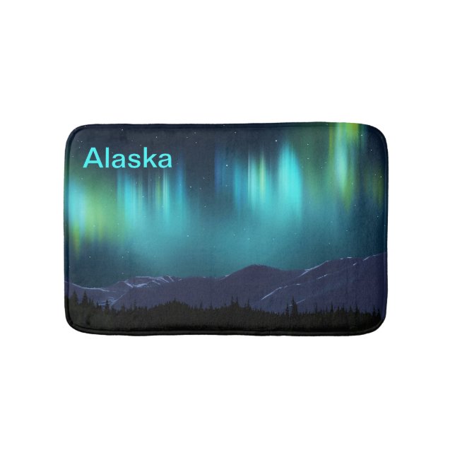 Aurora Borealis Bath Mat (Front)