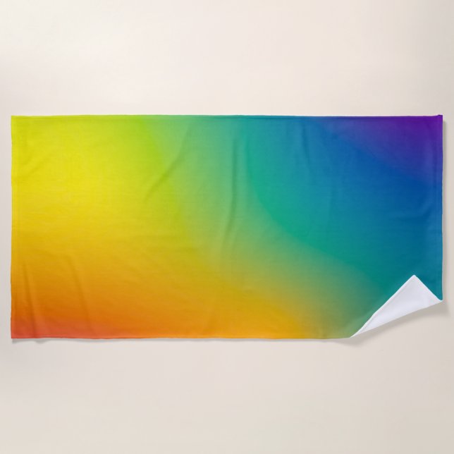Aurora borealis beach towel (Front)