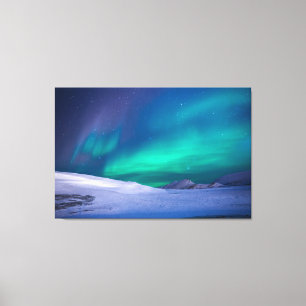 Aurora Borealis beautiful scenery Canvas Print