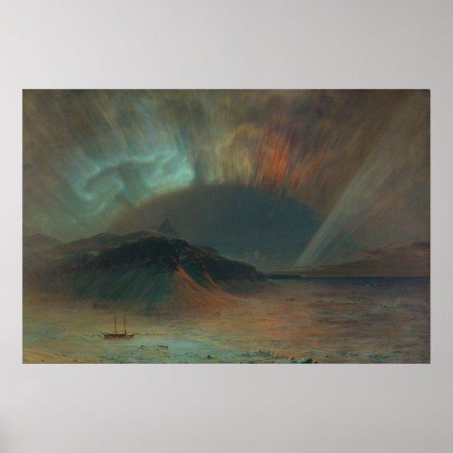 Aurora Borealis by Frederic Edwin Church 1865 Poster (Front)