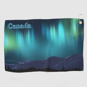 Aurora Borealis - Canada Golf Towel