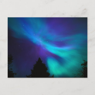 Aurora Borealis Canada Ontario Sudbury Postcard