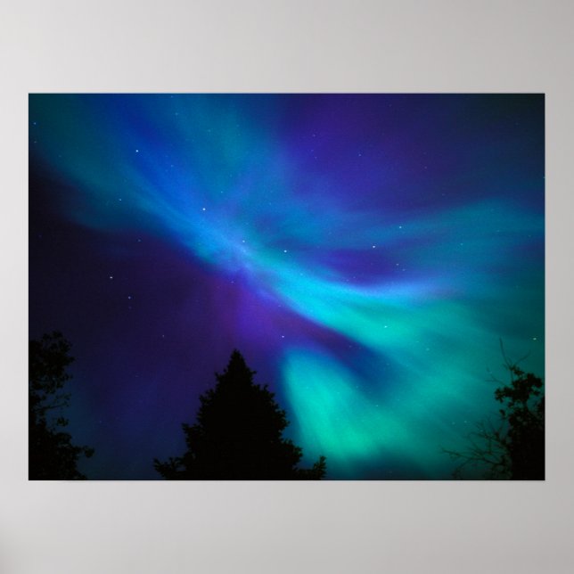 Aurora Borealis | Canada Ontario Sudbury Poster (Front)