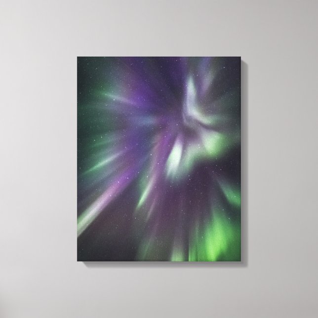 Aurora borealis canvas print (Front)