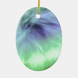 Aurora Borealis Ceramic Tree Decoration