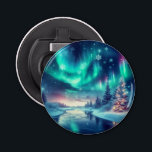 aurora borealis/Christmas/Winter Bottle Opener<br><div class="desc">hint of Christmas</div>