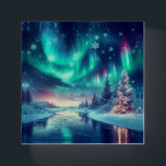 aurora borealis/Christmas/Winter Paperweight<br><div class="desc">hint of Christmas</div>