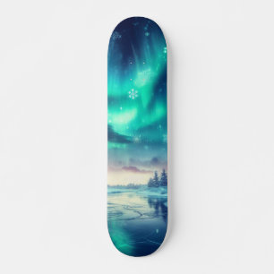 aurora borealis/Christmas/Winter Skateboard