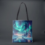 aurora borealis/Christmas/Winter Tote Bag<br><div class="desc">hint of Christmas</div>