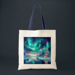 aurora borealis/Christmas/Winter Tote Bag<br><div class="desc">hint of Christmas</div>