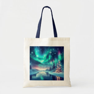 aurora borealis/Christmas/Winter Tote Bag