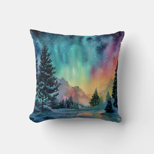 Aurora Borealis Cushion (Front)