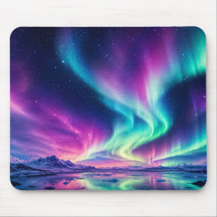 Aurora Borealis Design Mouse Mat