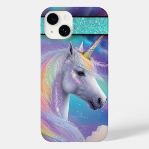Aurora Borealis Fantasy Rainbow Glitter Unicorn Case-Mate iPhone 14 Case