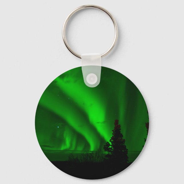 aurora-borealis green key ring (Front)