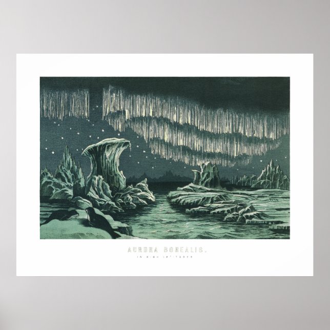 Aurora Borealis , High Latitudes 1891   Poster (Front)