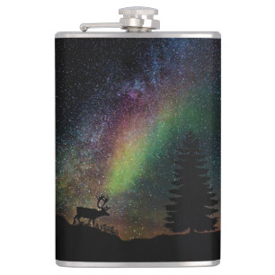 Aurora Borealis Hip Flask
